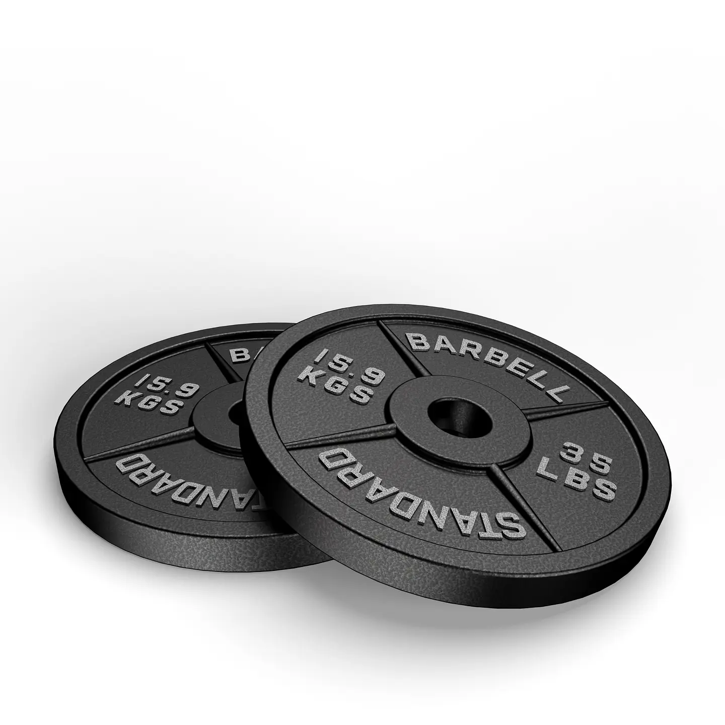 Par Discos Olímpicos 35lb | Barbell Standard 3