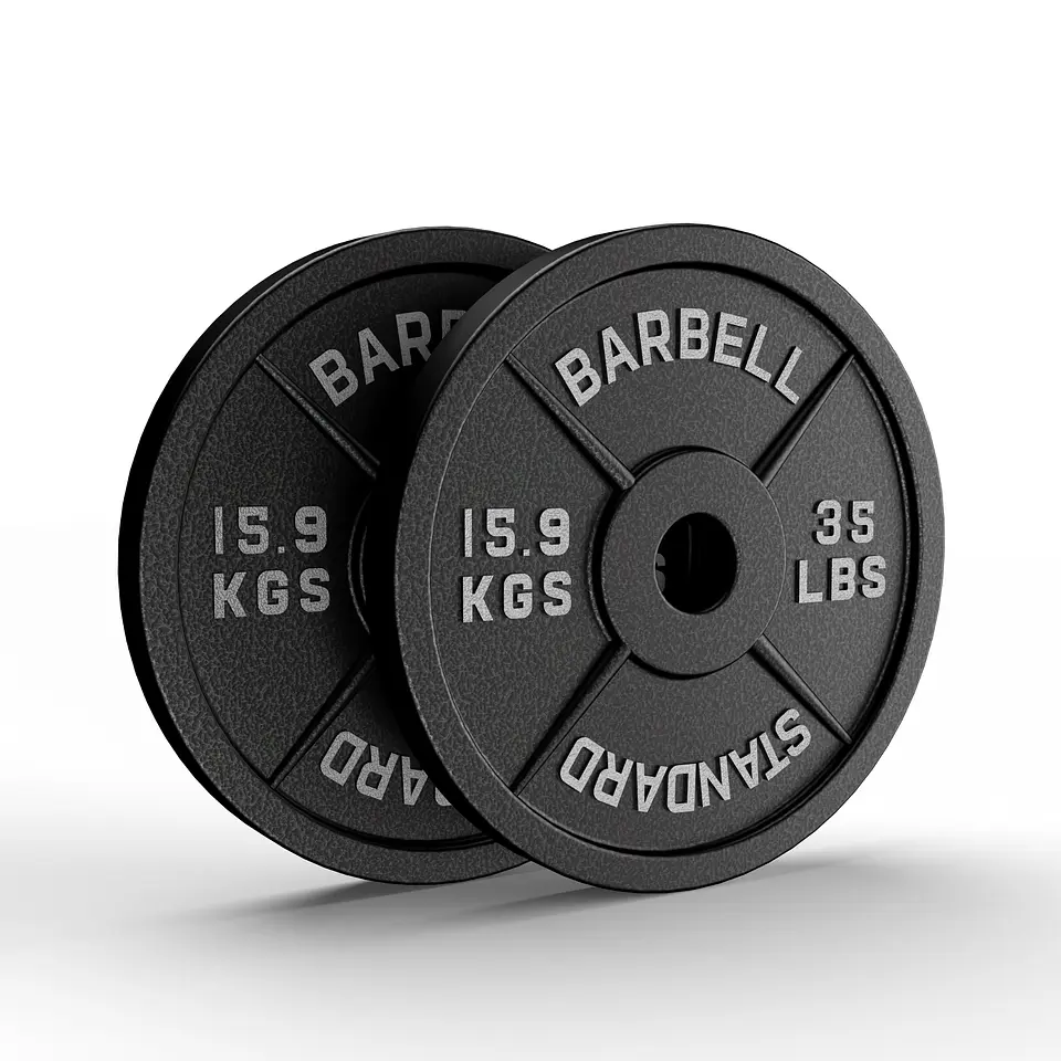 Par Discos Olímpicos 35lb | Barbell Standard 4