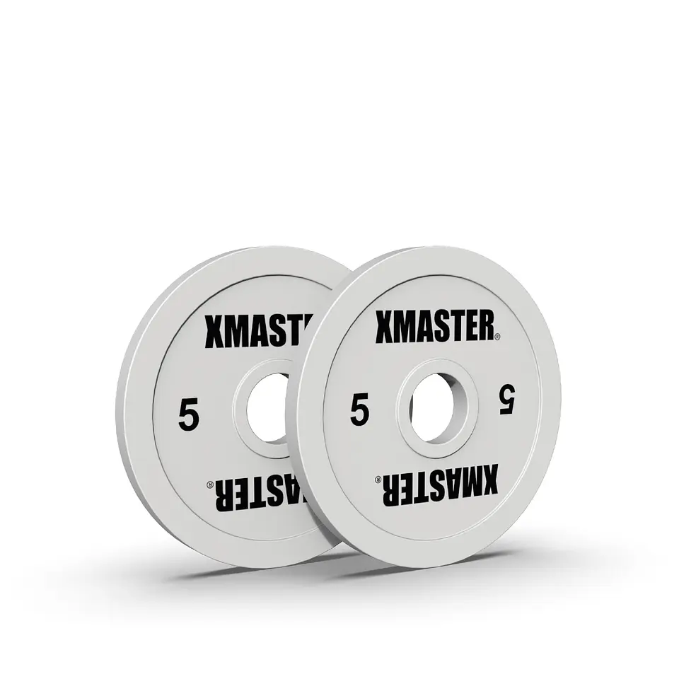 Par Discos Calibrados Powerlifting 5kg Blanco | XMASTER 1