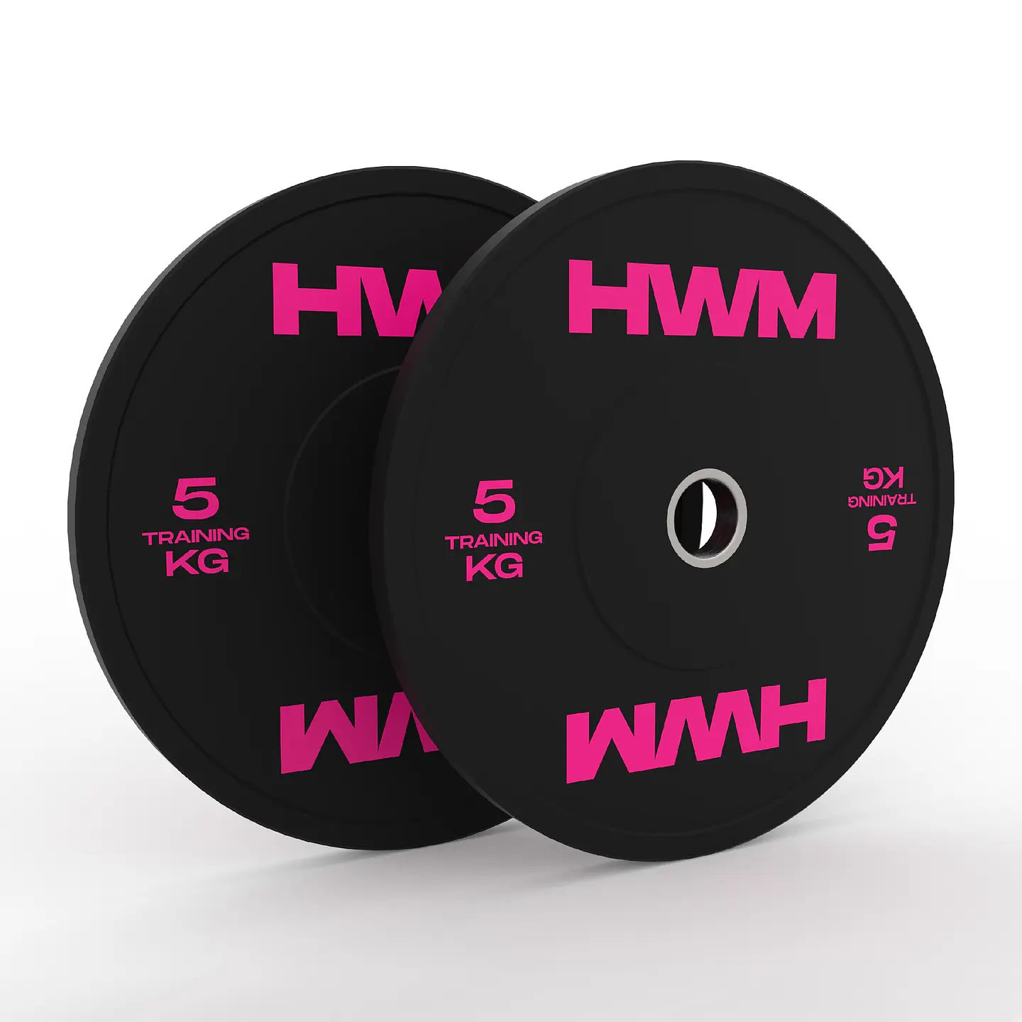 Par Bumper Plates Pink Color 5kg | HWM® 3