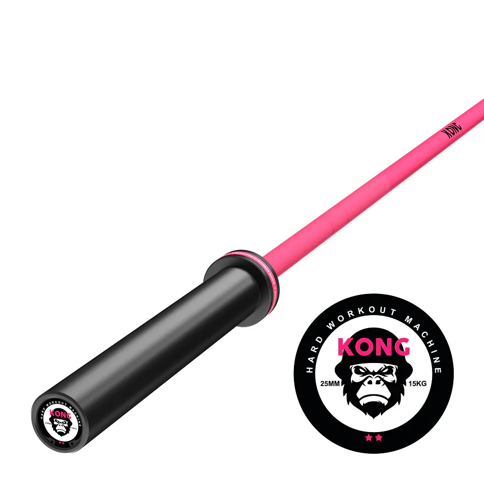 Barra Olímpica Cerakote Pink 15kg | KONG 1