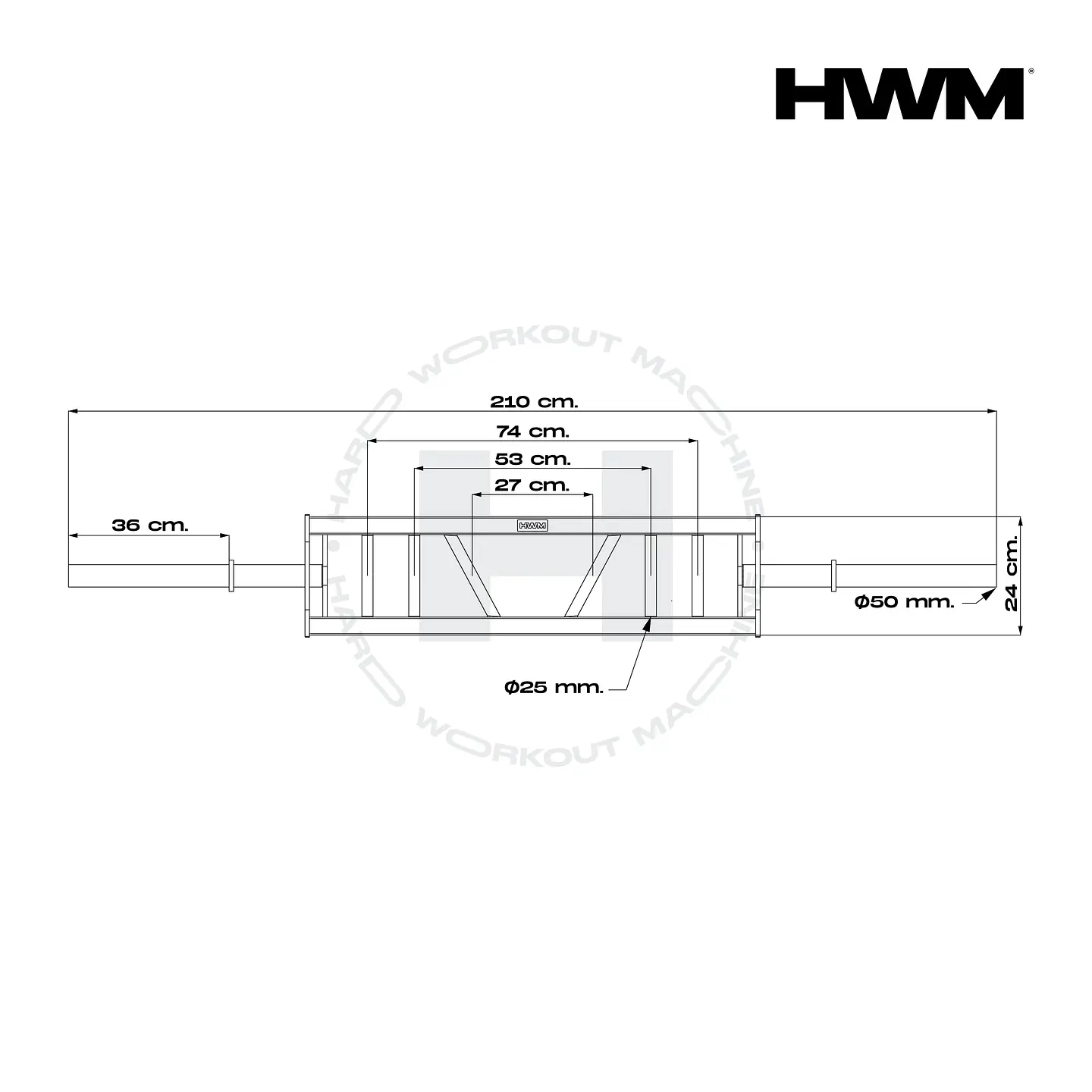 Barra Olímpica Multi Agarre | HWM® 2