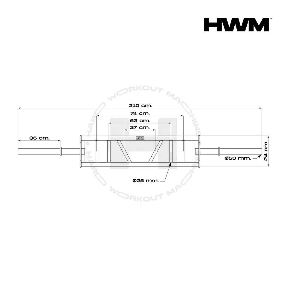 Barra Olímpica Multi Agarre | HWM® 2
