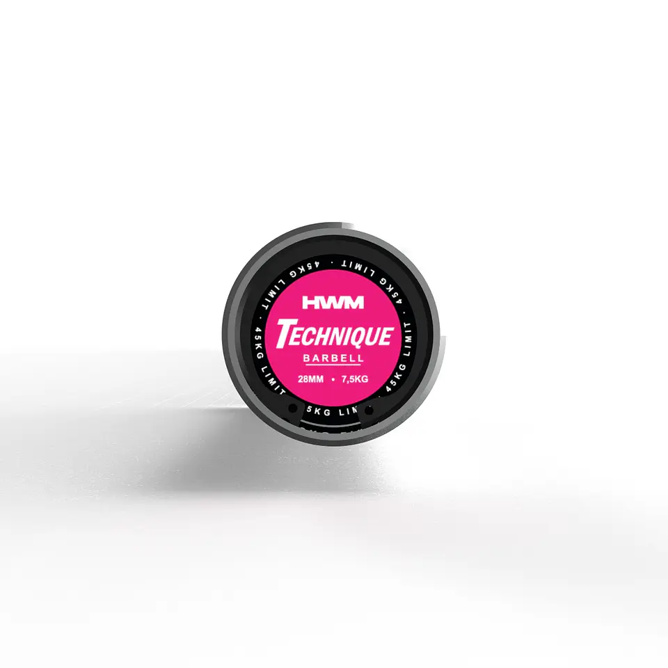 Barra Olímpica 7,5kg Pink Technique Series | HWM 4