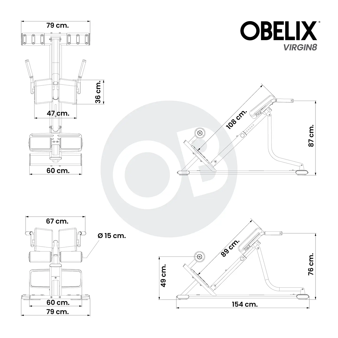 Banco Lumbar V8 Series | Obelix 2
