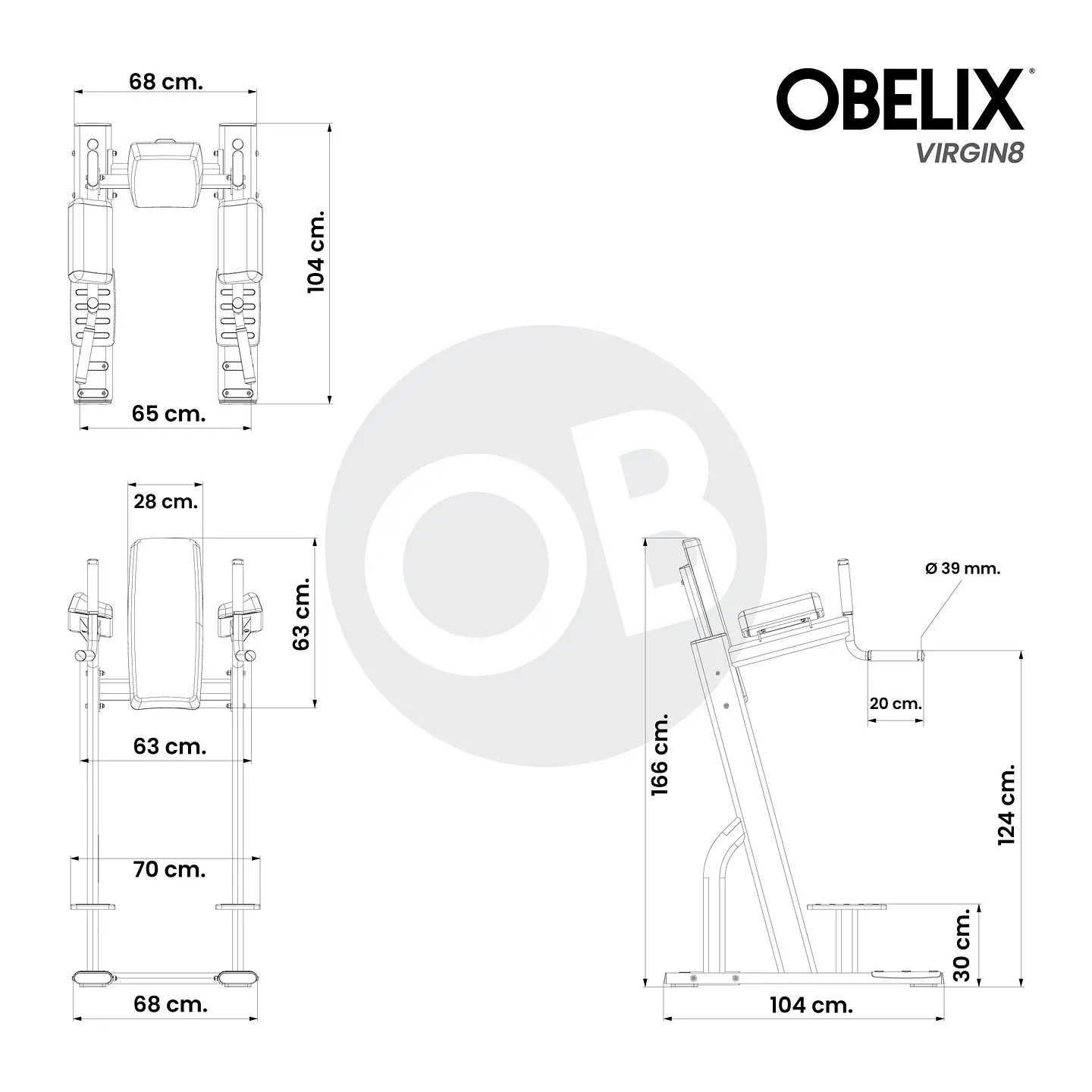 Banco Abdominal Fondo V8 Series | Obelix 4