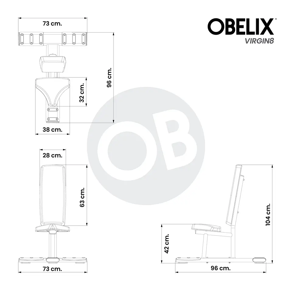 Banco Vertical V8 Series | Obelix 3