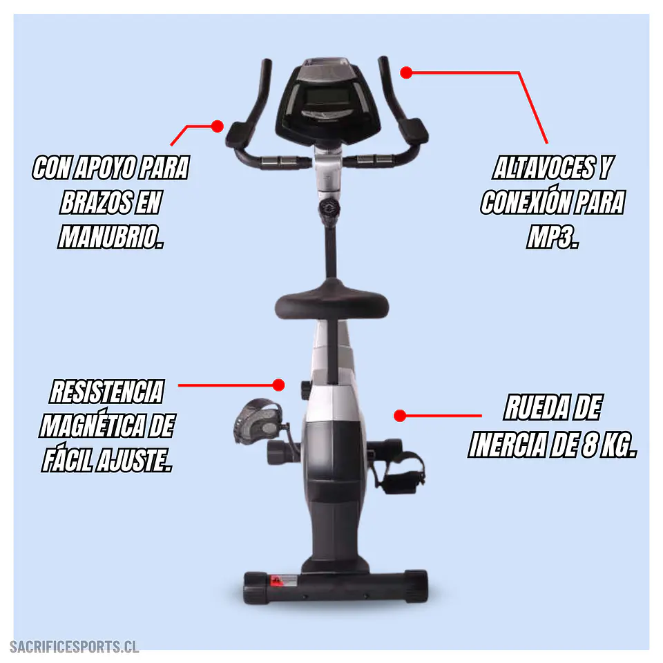 BICICLETA ESTÁTICA SACRIFICE SPORTS T16 2