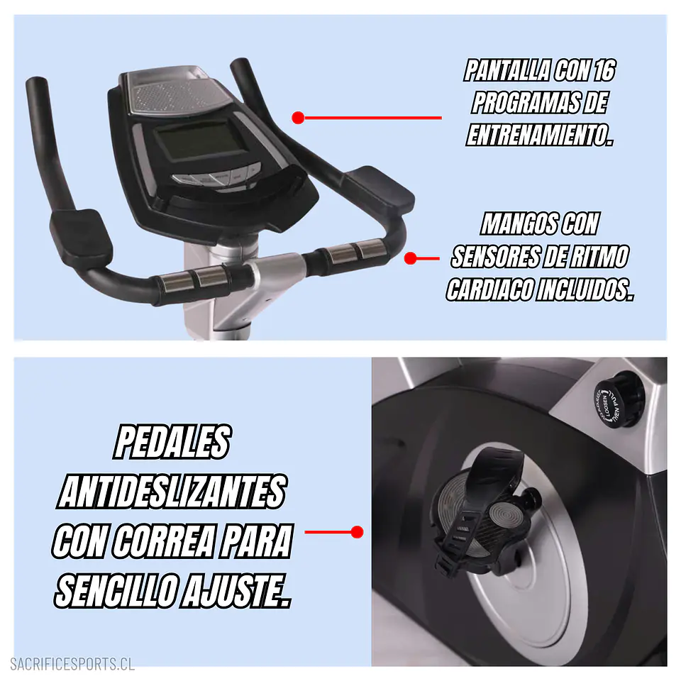 BICICLETA ESTÁTICA SACRIFICE SPORTS T16 3