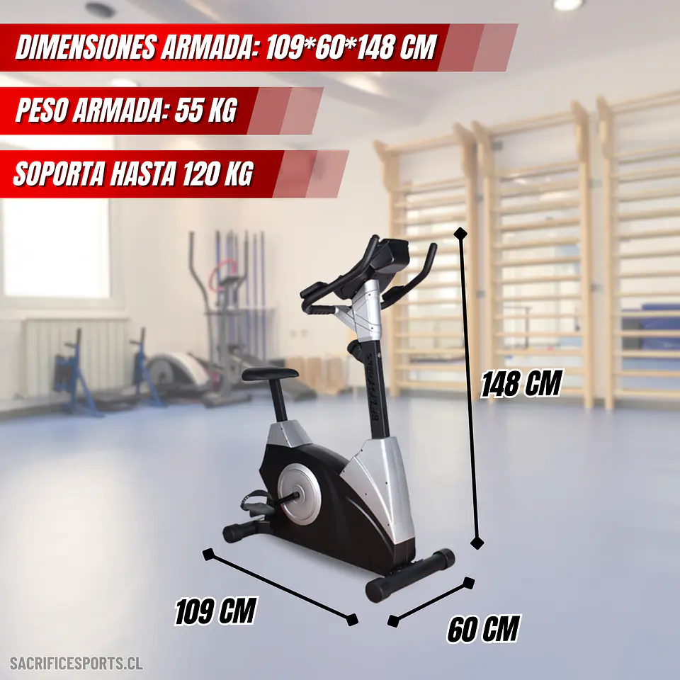 BICICLETA ESTÁTICA SACRIFICE SPORTS T16 4