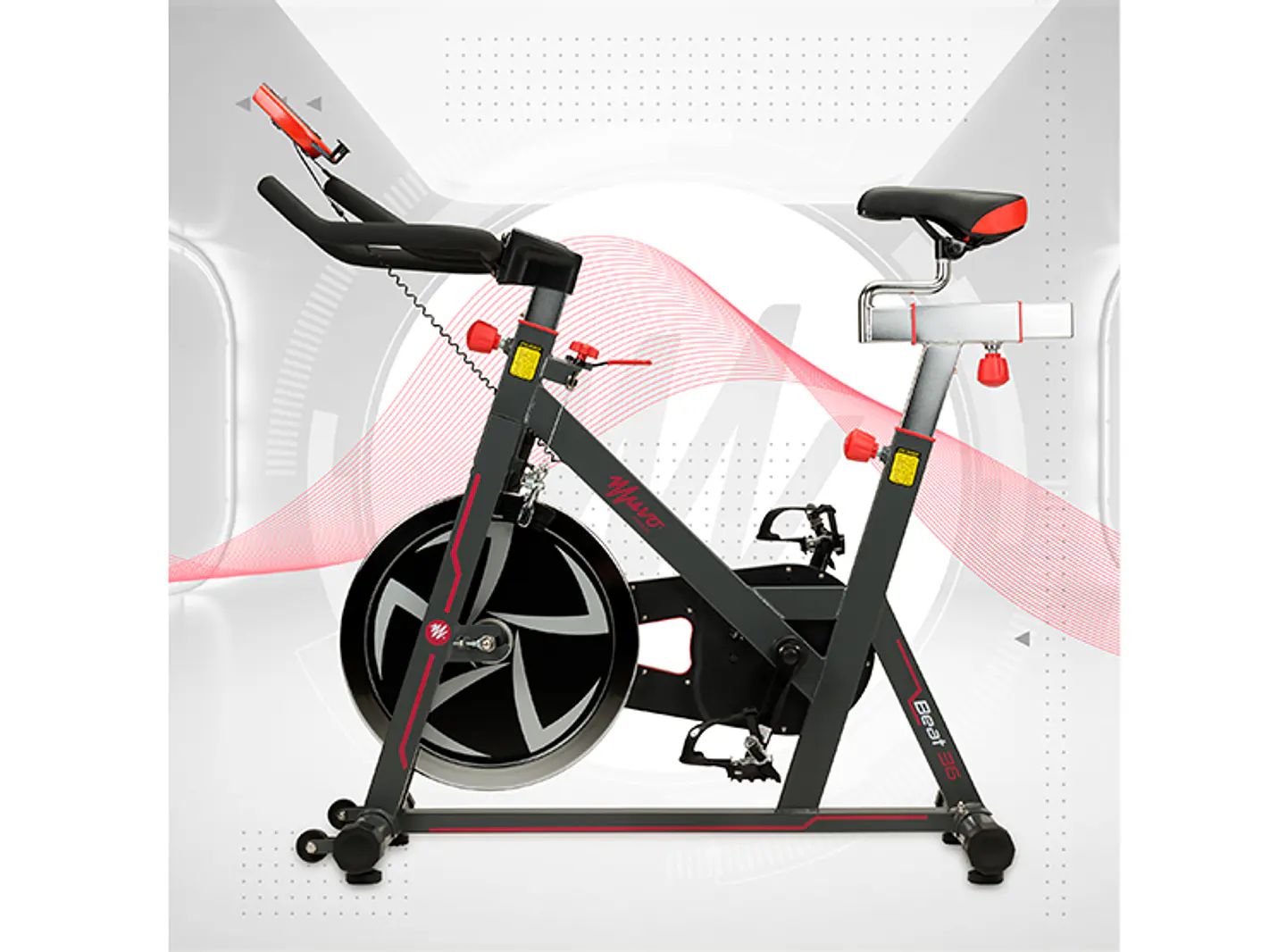 BICICLETA ESTÁTICA MUVO BY OXFORD BEAT 36 120 KG 4