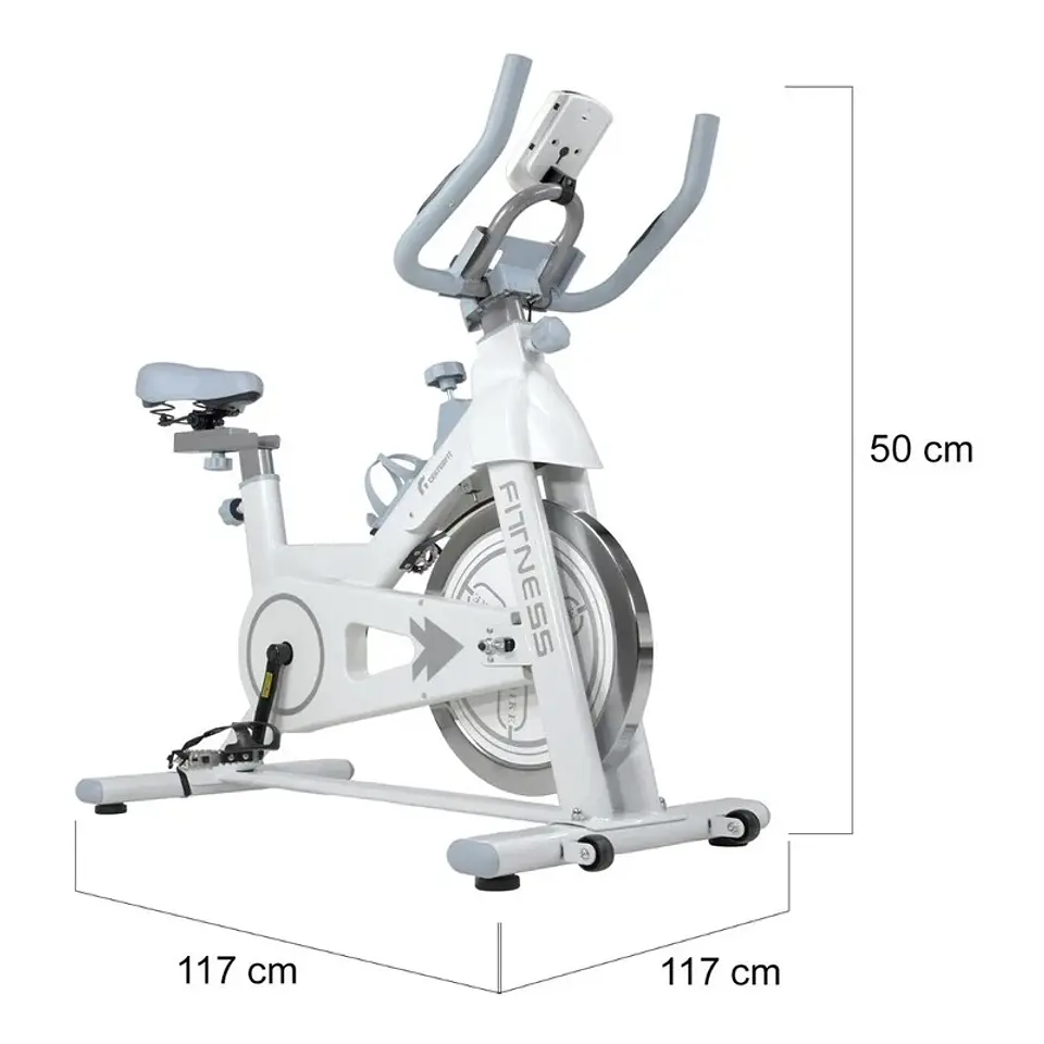 BICICLETA ESTÁTICA CENTURFIT MKZ-BICSPIN11BLA PRO CENTURIFIT SPINNING RUEDA INERCIA 11KG 2