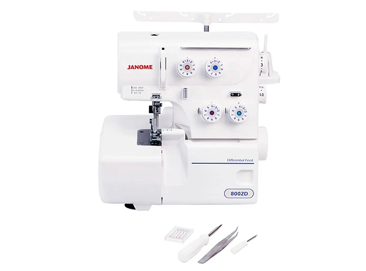 COMBO JANOME MAQUINA DE COSER EASY JEANS PLUS + OVERLOCK 8002D 3