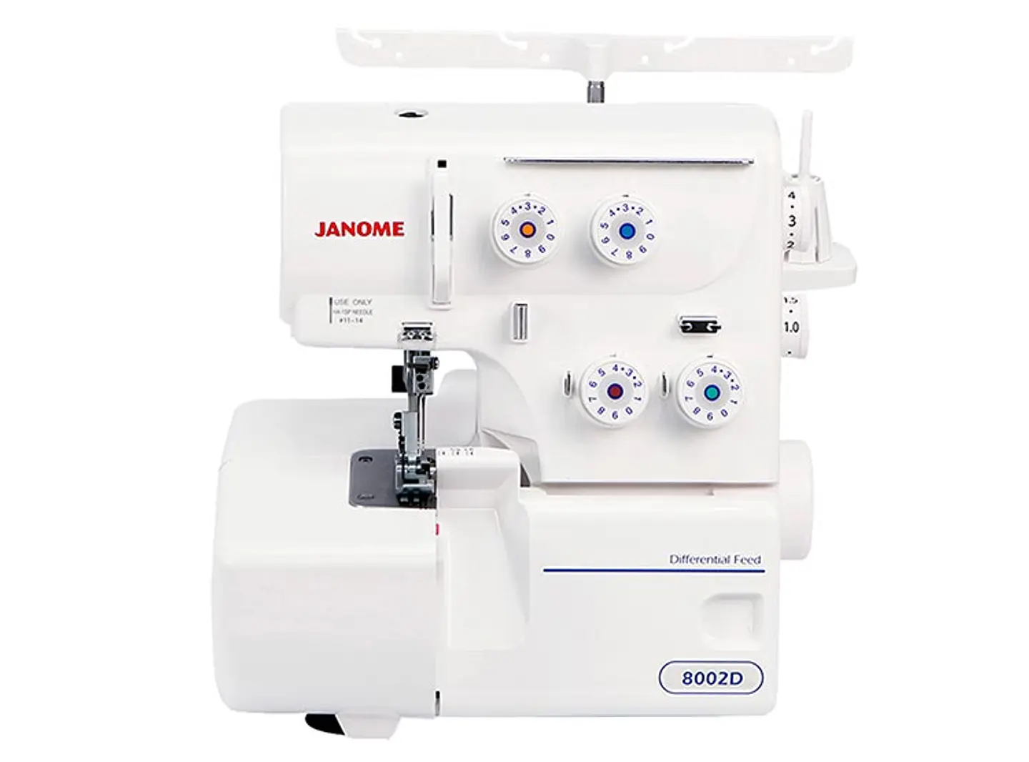 COMBO JANOME MAQUINA DE COSER EASY JEANS PLUS + OVERLOCK 8002D 4