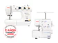 COMBO JANOME MAQUINA DE COSER EASY JEANS PLUS + OVERLOCK 8002D - Miniatura 1