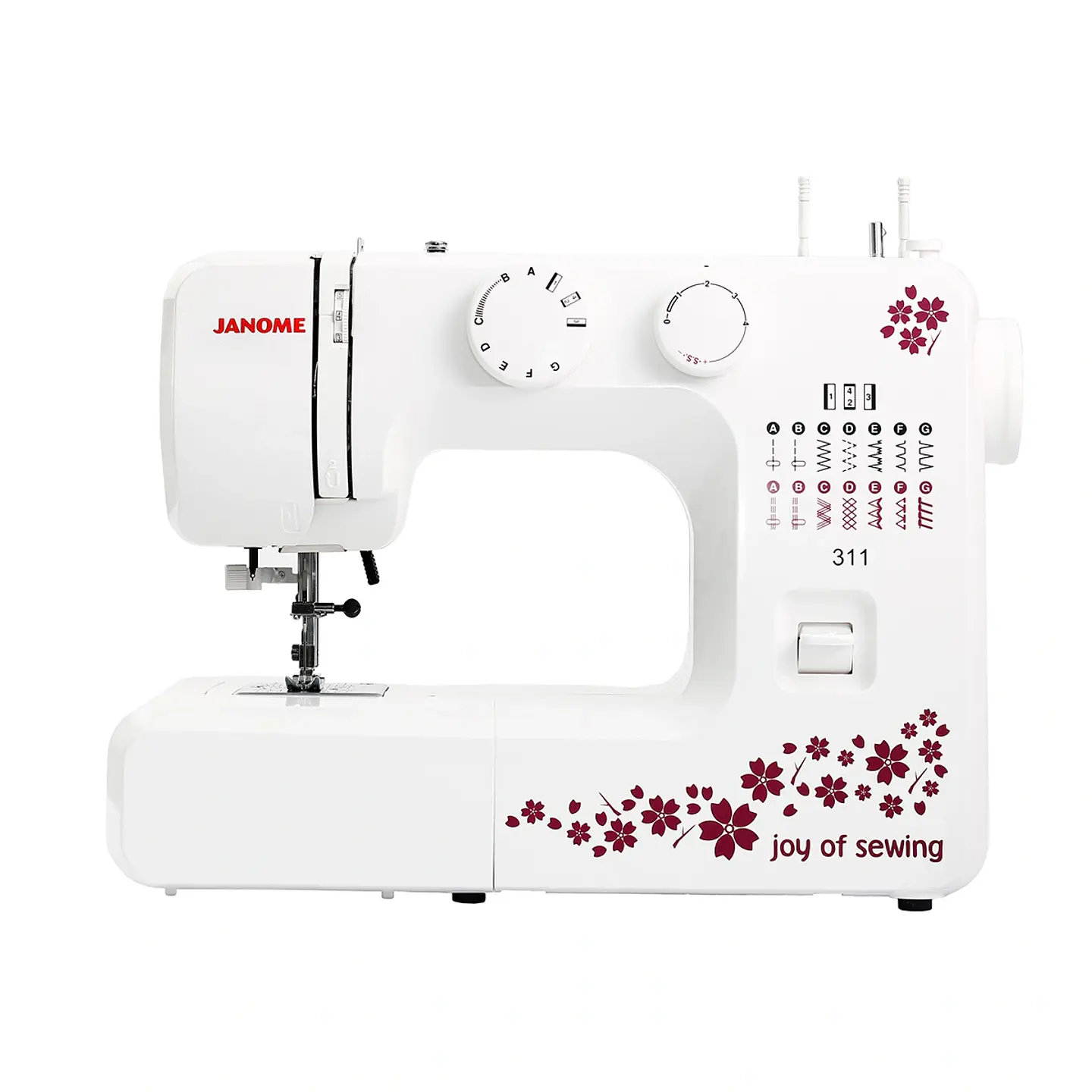 COMBO JANOME MAQUINA DE COSER 311 + OVERLOCK 8002D 1