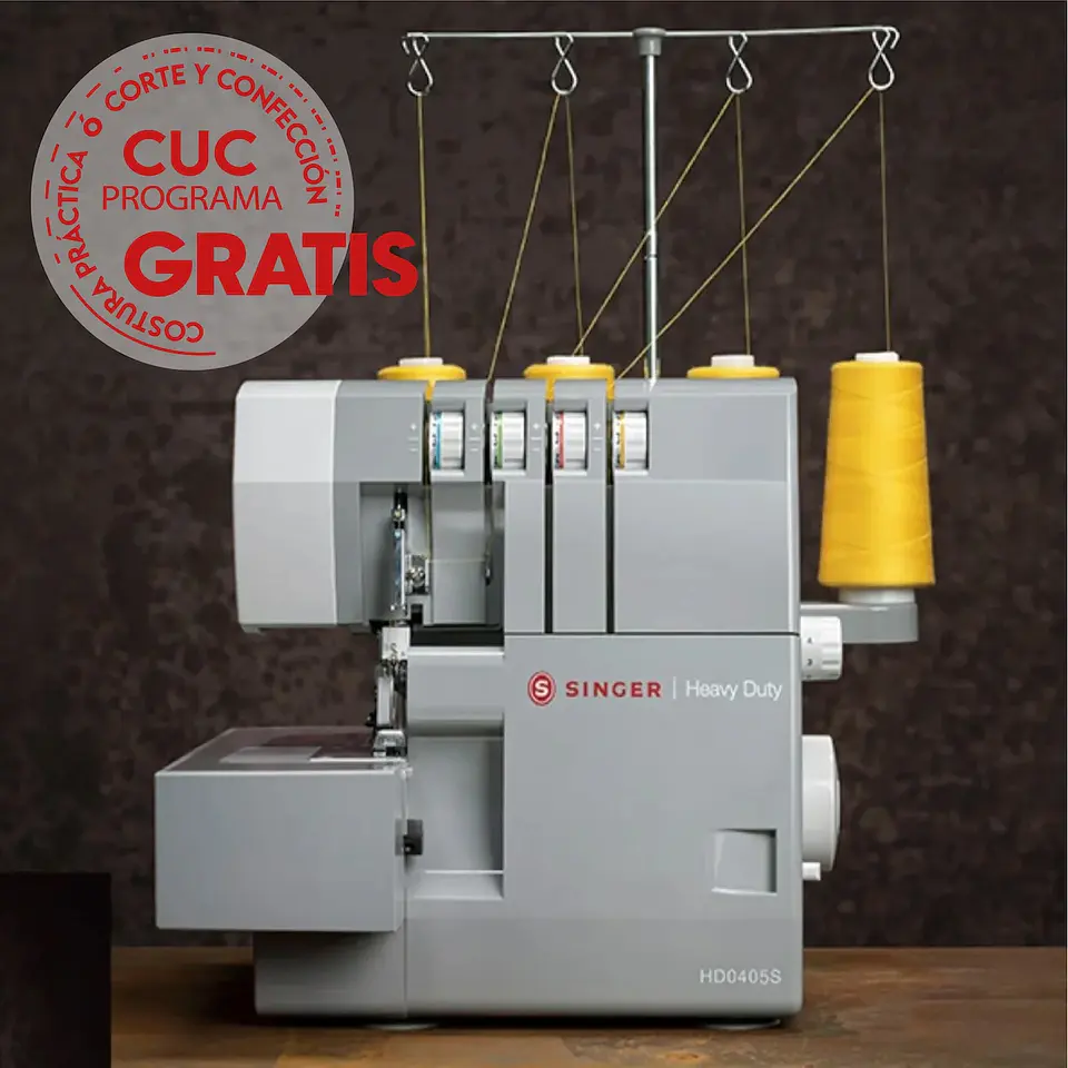 MAQUINA SINGER 1DSHD0405S MÁQUINA OVERLOCK HD0405S HEAVY DUTY 6