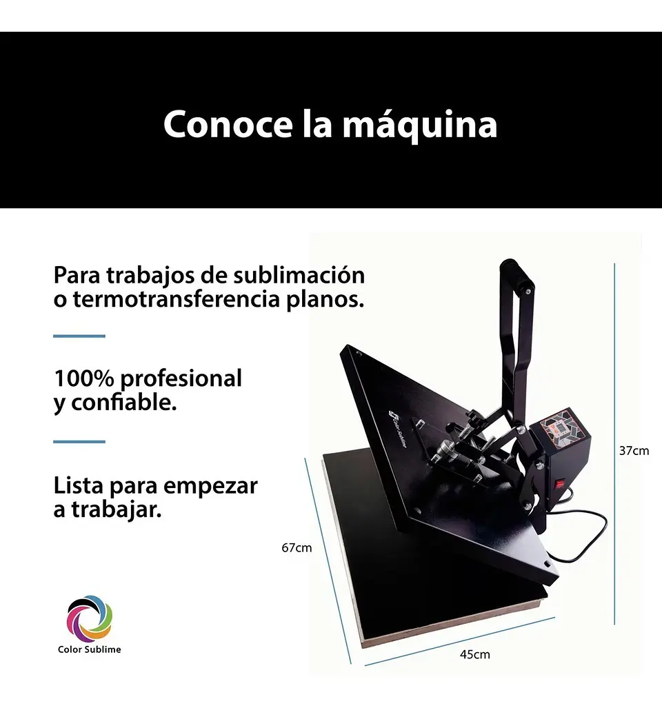 ESTAMPADORA PLANA POLERAS SUBLIMACIÓN 40X60 PLANCHA PREMIUM 3