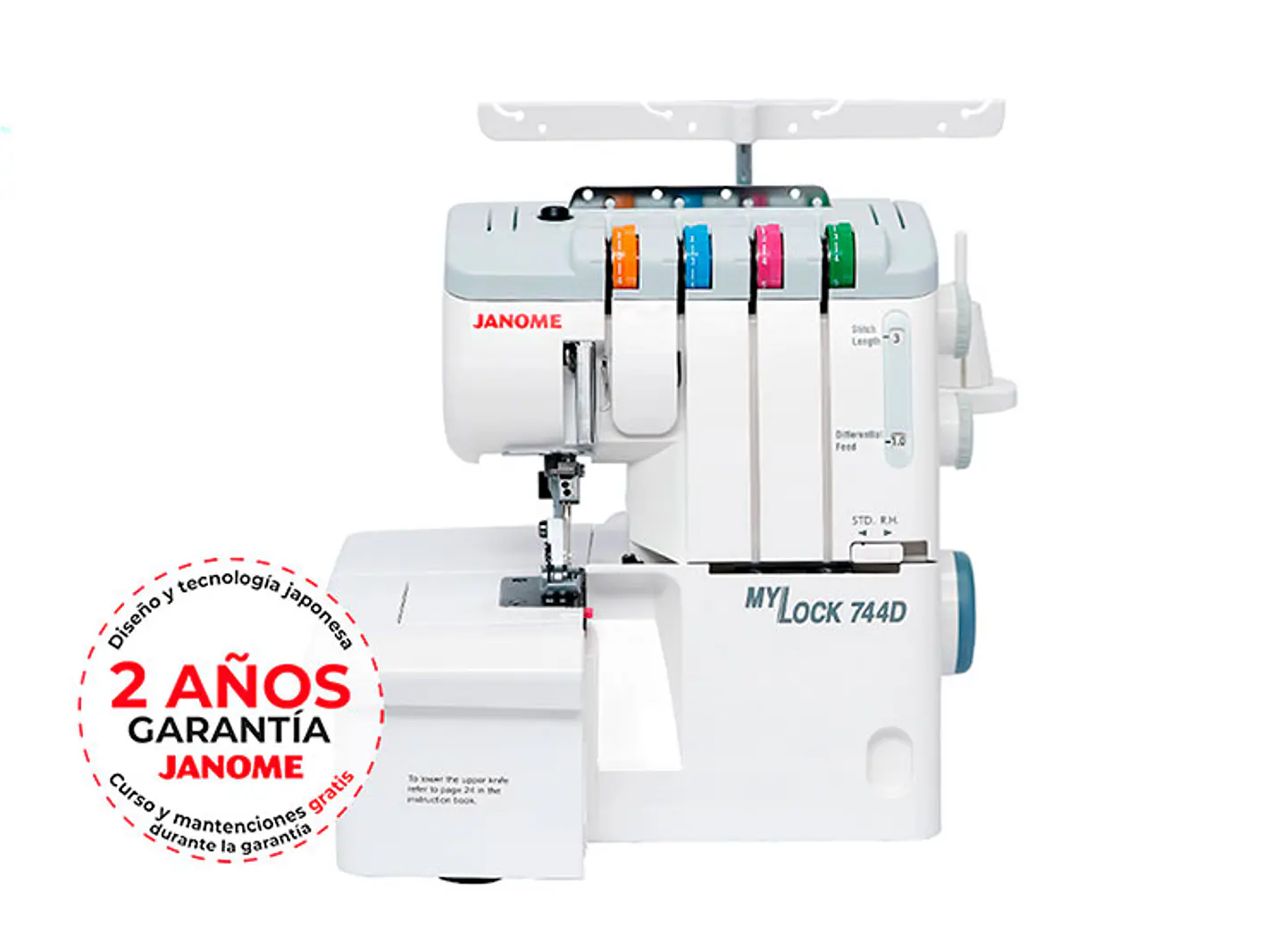MAQUINA OVERLOCK JANOME MYLOCK 744D 6