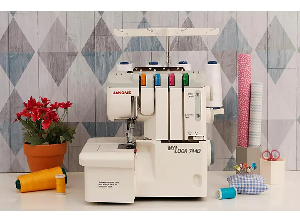 MAQUINA OVERLOCK JANOME MYLOCK 744D 9