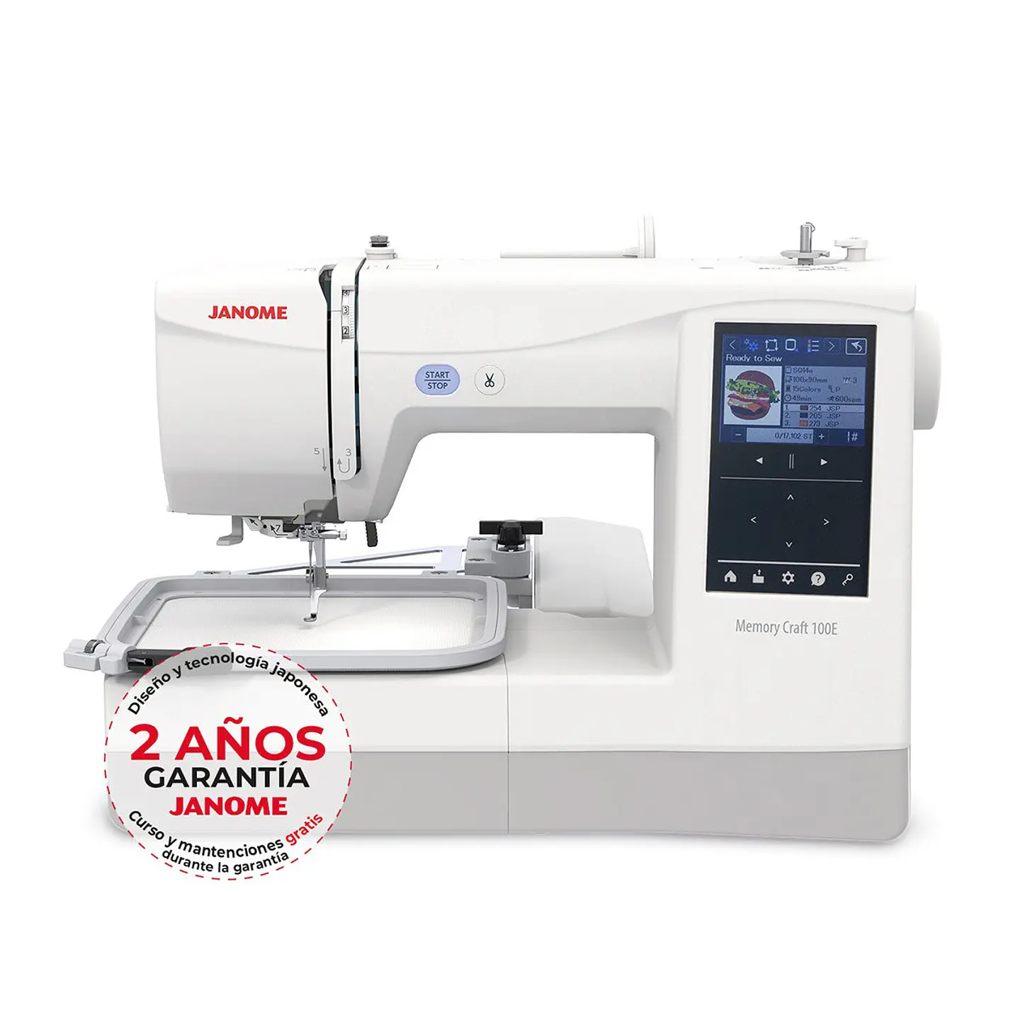 BORDADORA JANOME MEMORY CRAFT 100E 8