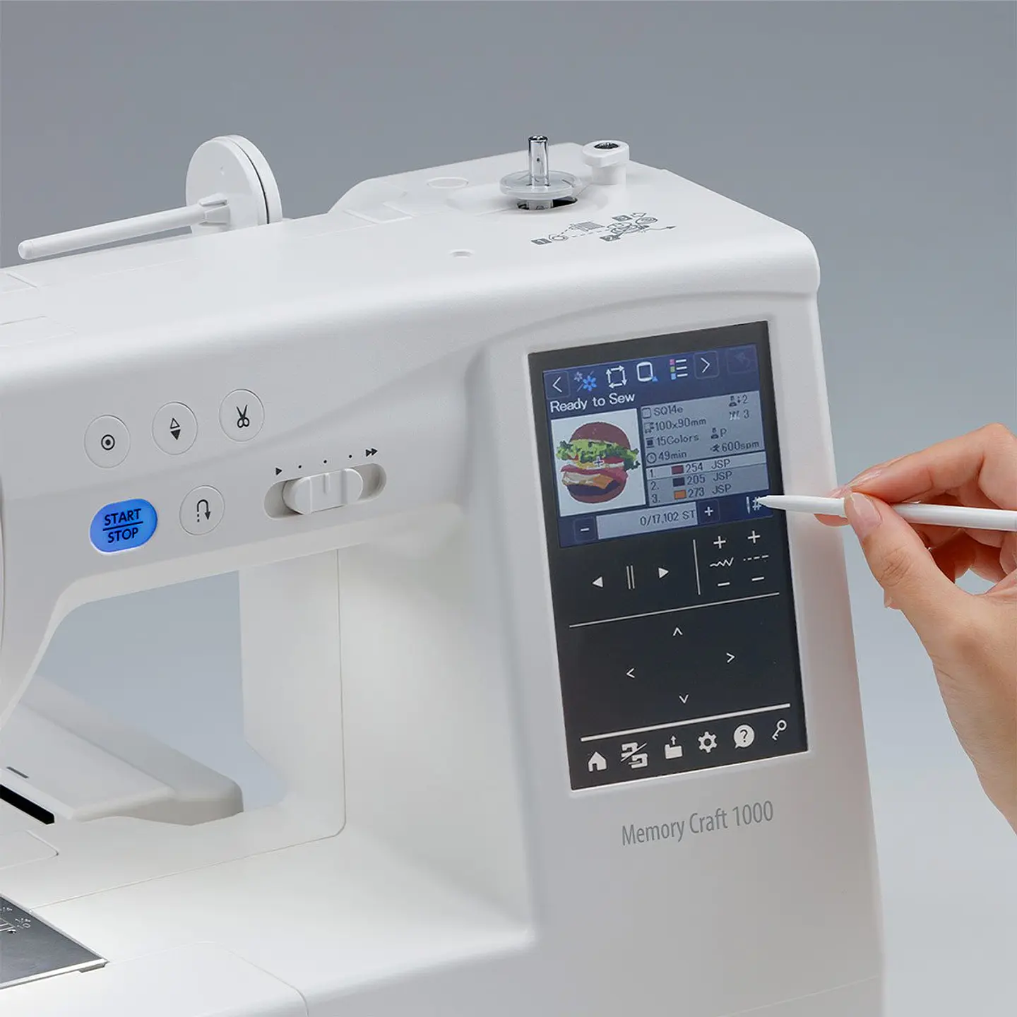 MÁQUINA DE COSER BORDAR JANOME MEMORY CRAFT 1000 8