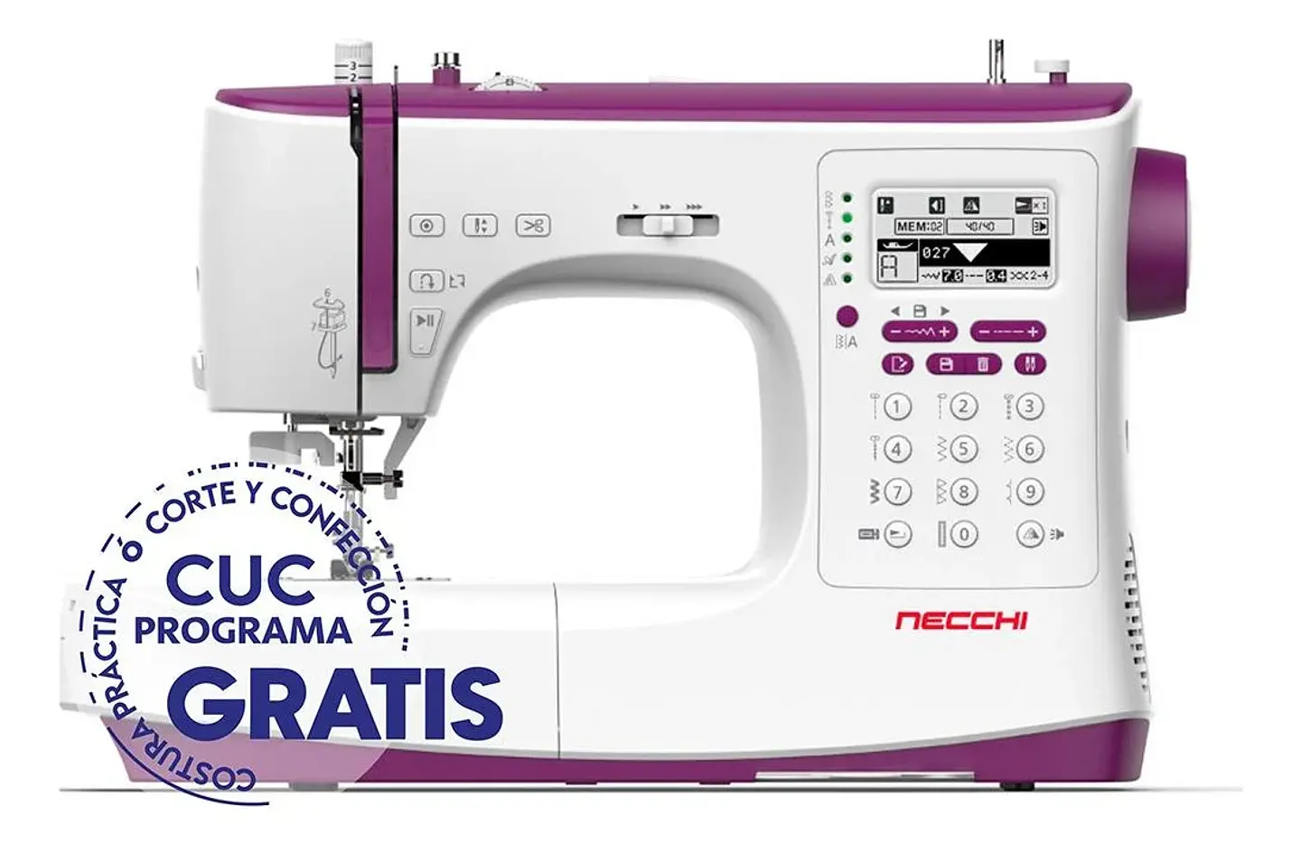 MAQUINA DE COSER NECCHI NC204D CON MESA Y 13 PRENSATELAS 2