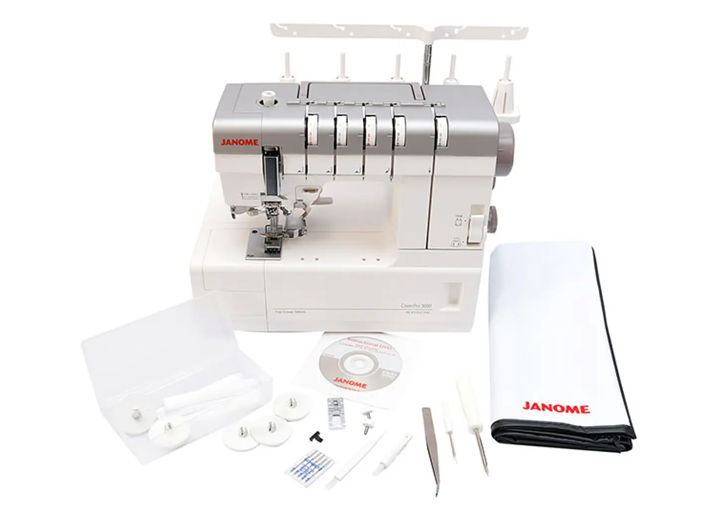 MÁQUINA COSER JANOME COVERPRO3000P COLLERETERA 3
