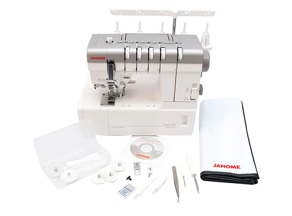 MÁQUINA COSER JANOME COVERPRO3000P COLLERETERA 3