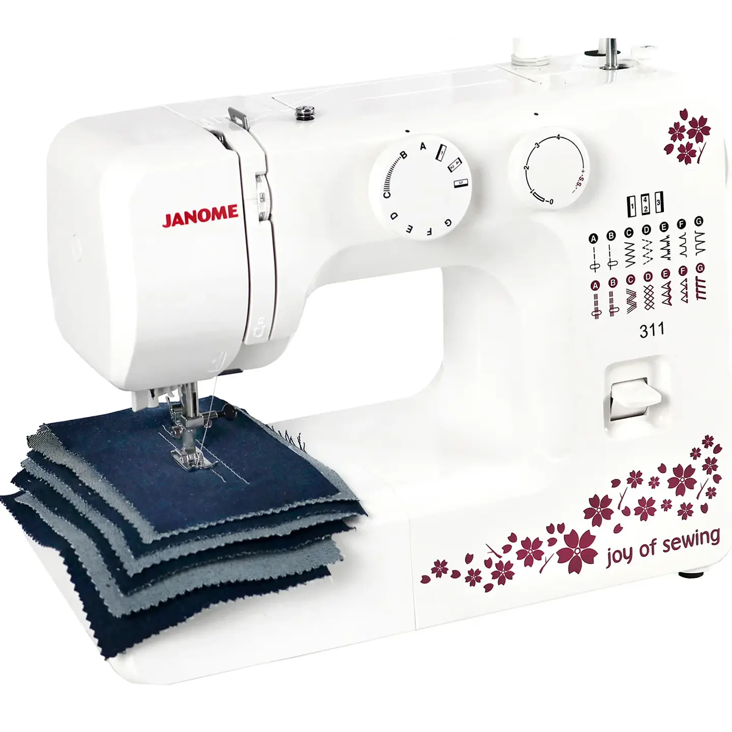 COMBO JANOME MAQUINA DE COSER 311 + OVERLOCK 8002D 8