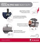 MÁQUINA DE COSER RECTA SINGER FACILITA PRO 4423 HEAVY DUTY PORTABLE GRIS 220V - 240V - Miniatura 3