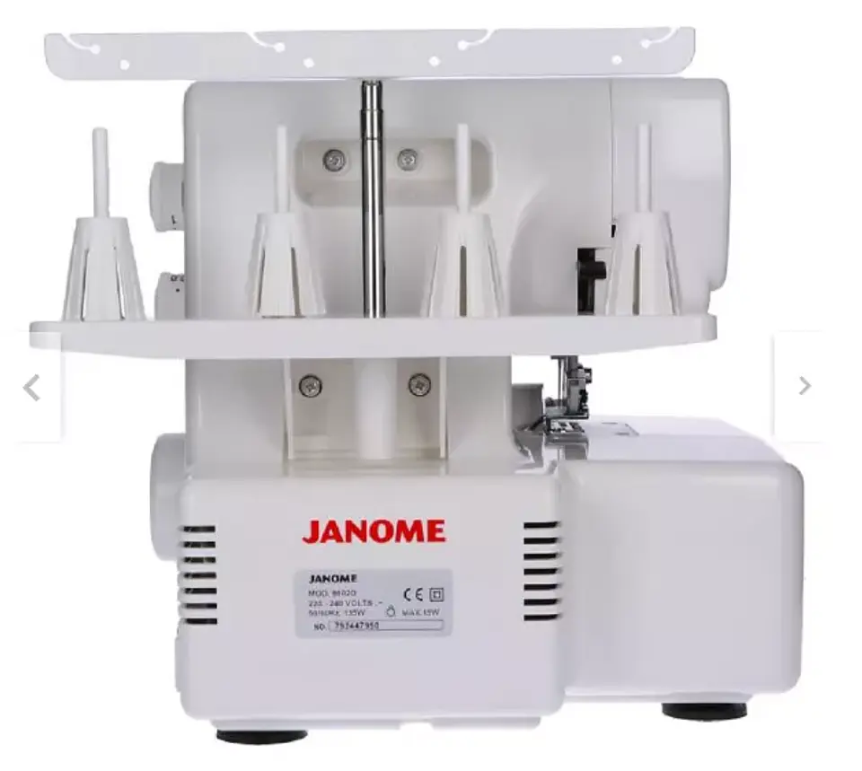 MÁQUINA DE COSER OVERLOCK JANOME PORTABLE COLOR BLANCO 220V 4