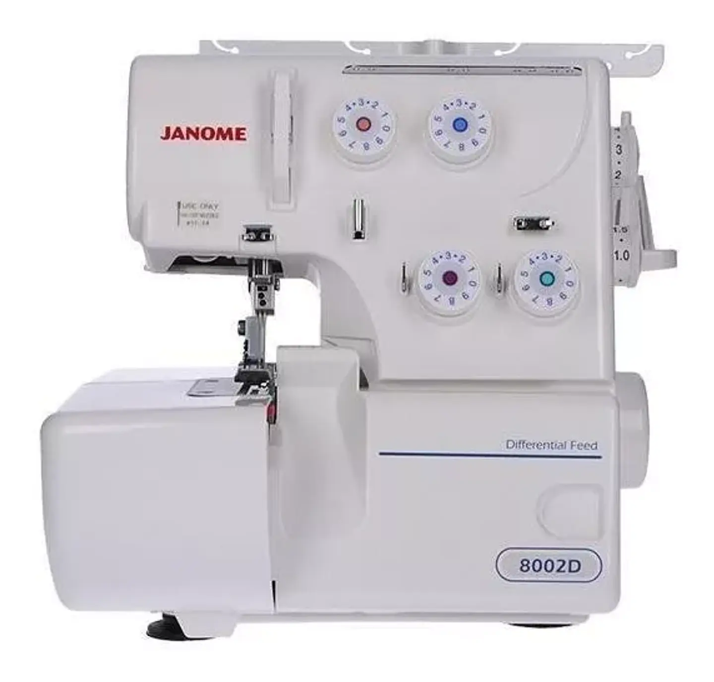 MÁQUINA DE COSER OVERLOCK JANOME PORTABLE COLOR BLANCO 220V 1