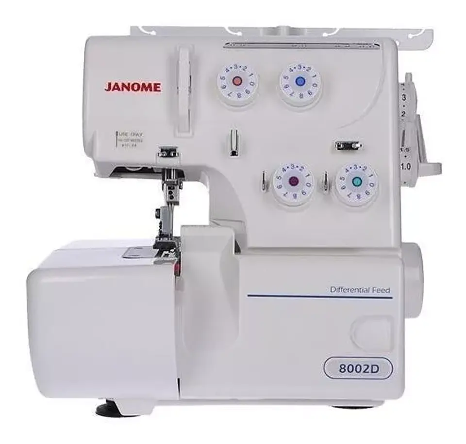 MÁQUINA DE COSER OVERLOCK JANOME PORTABLE COLOR BLANCO 220V 1