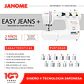 MAQUINA DE COSER JANOME EASY JEANS + - Miniatura 3