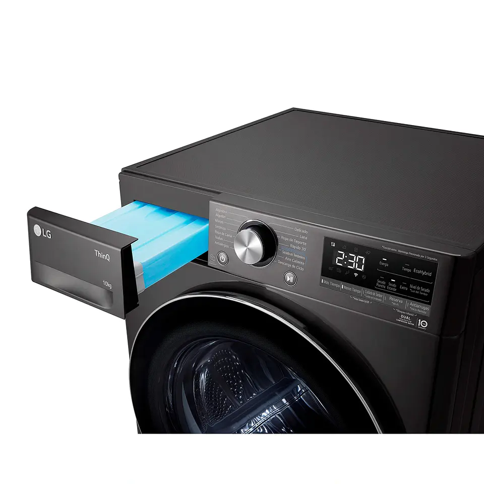 SECADORA DE ROPA LG BOMBA DE CALOR 10KG DF10BVC2S6R 2