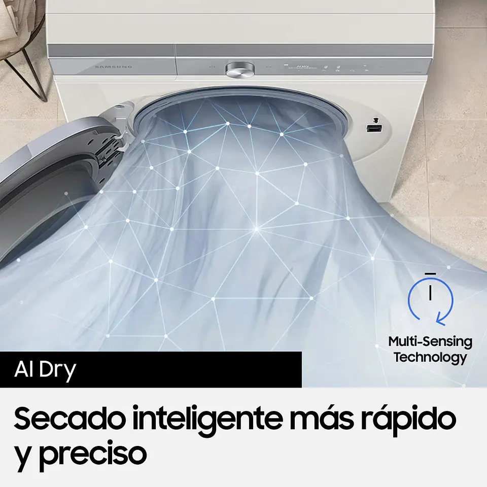 SECADORA DE ROPA BOMBA DE CALOR SAMSUNG BE SPOKE DV17B9750CV 17KG NEGRO 8