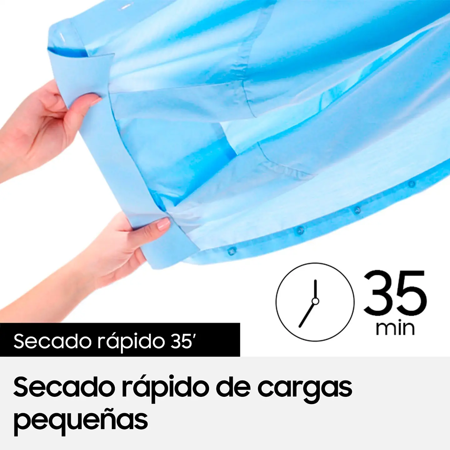 SECADORA DE ROPA BOMBA DE CALOR SAMSUNG DV90TA040BE 9KG BLANCO 7