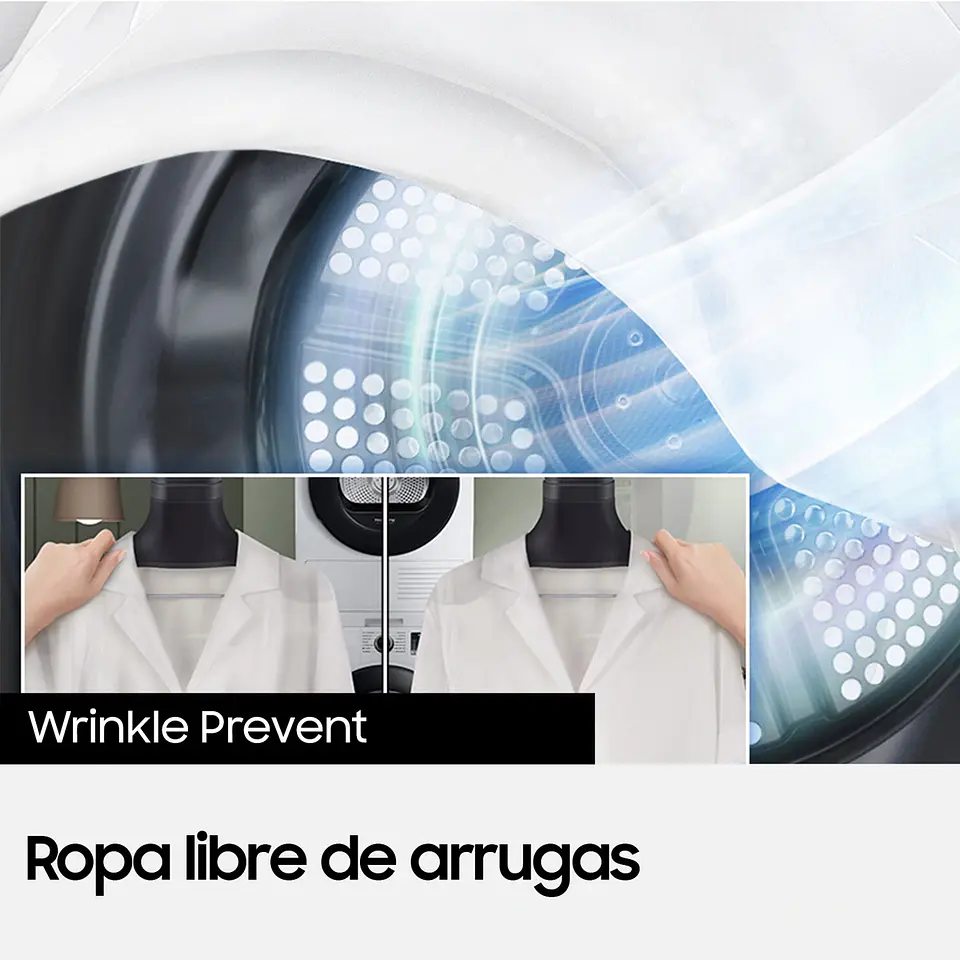 SECADORA DE ROPA BOMBA DE CALOR SAMSUNG DV90TA040BE 9KG BLANCO 8