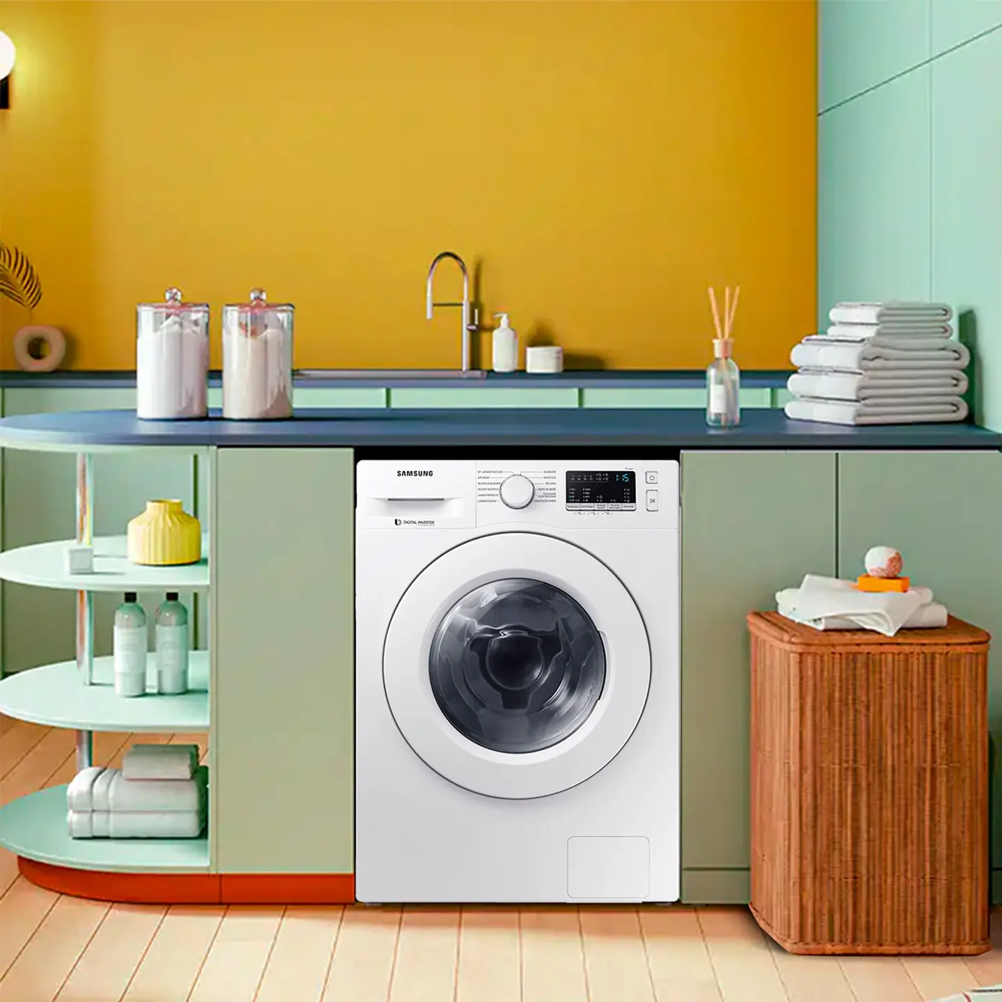 SECADORA DE ROPA BOMBA DE CALOR SAMSUNG DV90TA040BE 9KG BLANCO 9