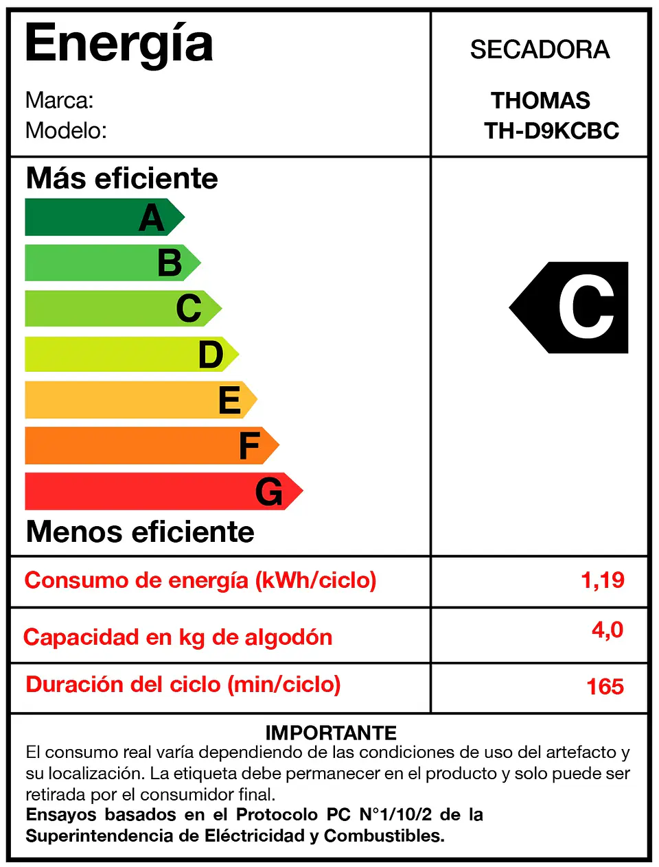 SECADORA ELE CTRICA 9 KG POR CONDENSACION CON BOMBA CALOR 8