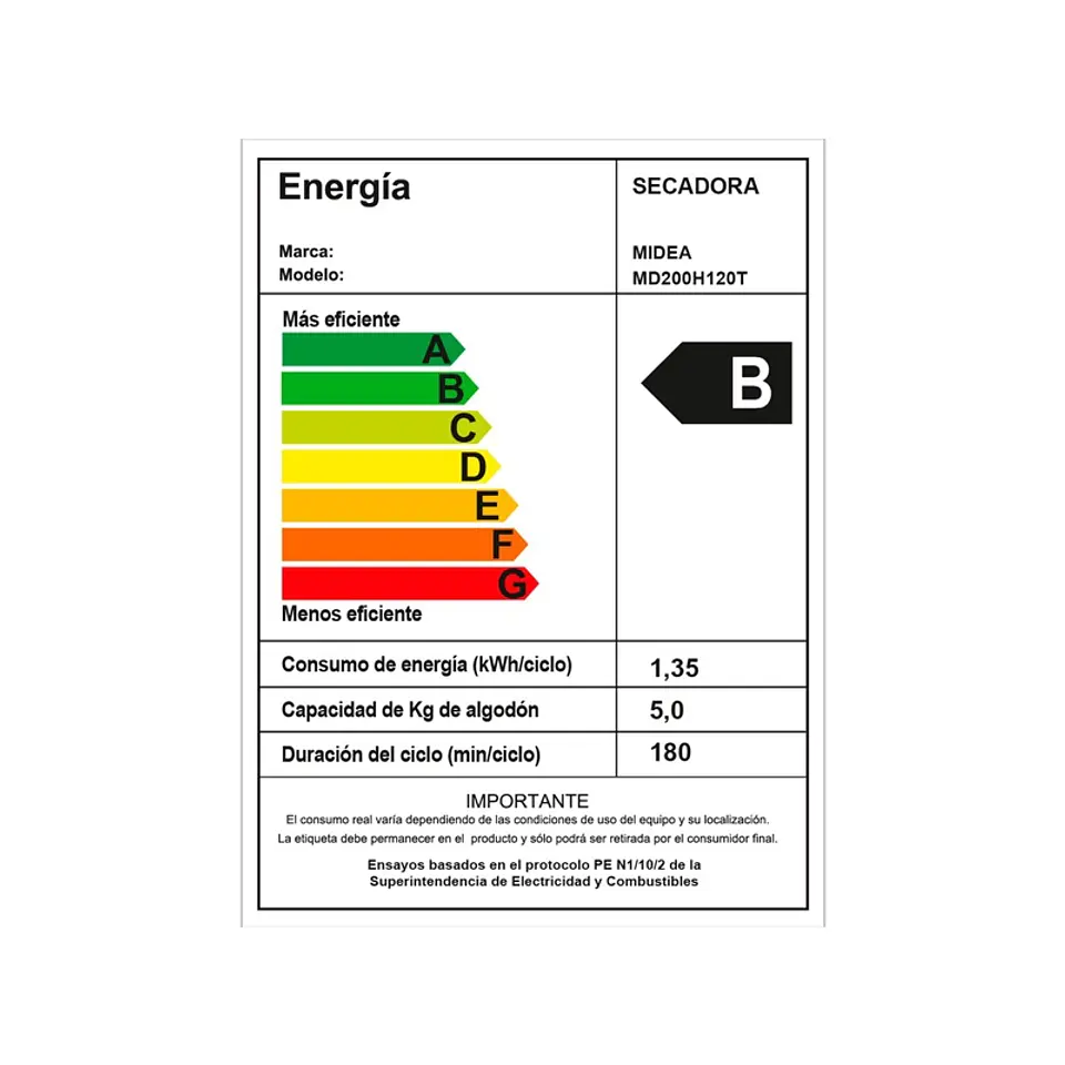 SECADORA DE ROPA BOMBA DE CALOR MIDEA MD200H120 12KG TITANIO 3