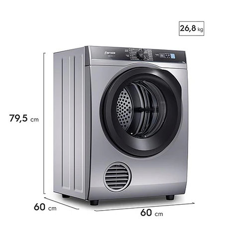 SECADORA DE ROPA POR VENTILACIÓN MADEMSA PREMIUM CARE PRO 9D 9KG GRIS