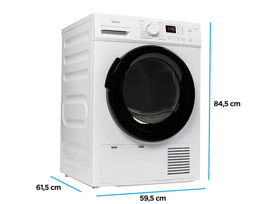 SECADORA DE ROPA POR CONDENSACION MIDEA MSC-90B08E 9KG BLANCO 5