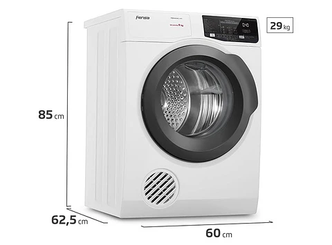 SECADORA DE ROPA POR VENTILACIÓN FENSA PREMUM CARE 9D 9KG BLANCO