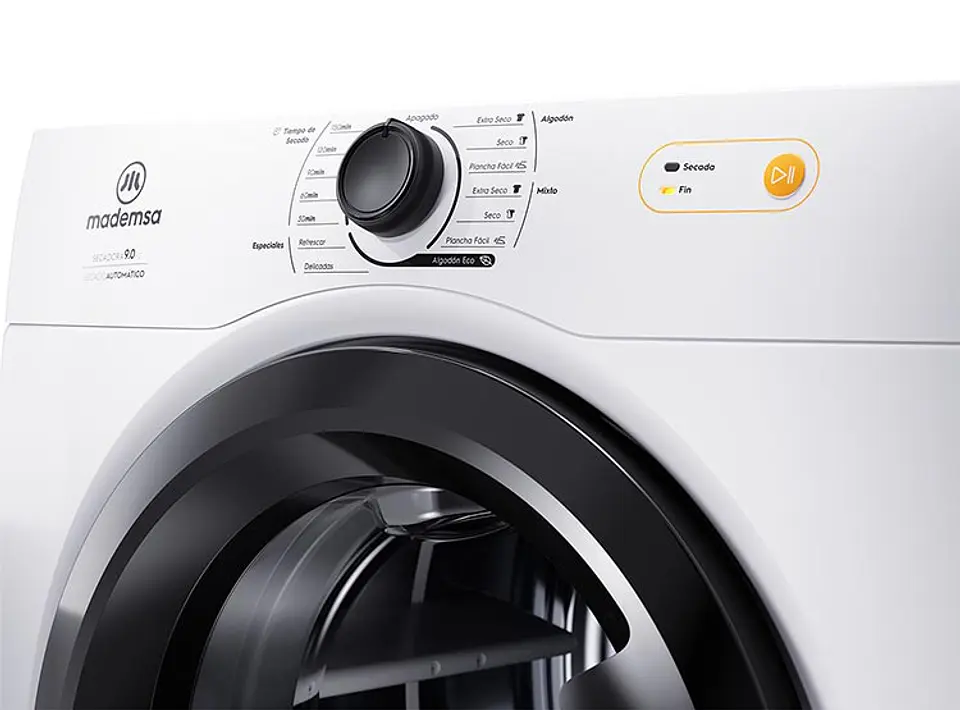 SECADORA DE ROPA POR VENTILACIÓN MADEMSA 9D BZG 9KG BLANCO 6