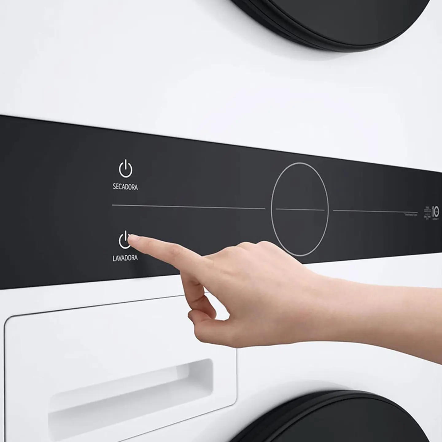 LAVADORA SECADORA CARGA FRONTAL LG WK14WS6R 14KG/10KG BLANCO 4