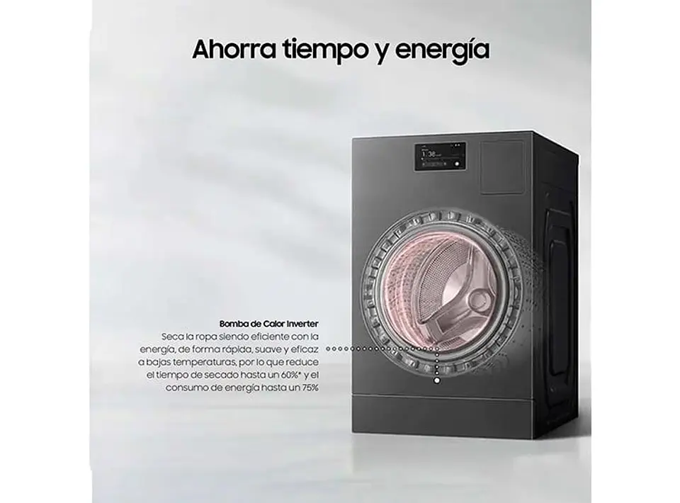 LAVADORA SECADORA SAMSUNG WD25DB8995BZ BE SPOKE 25KG/15KG GRIS 8