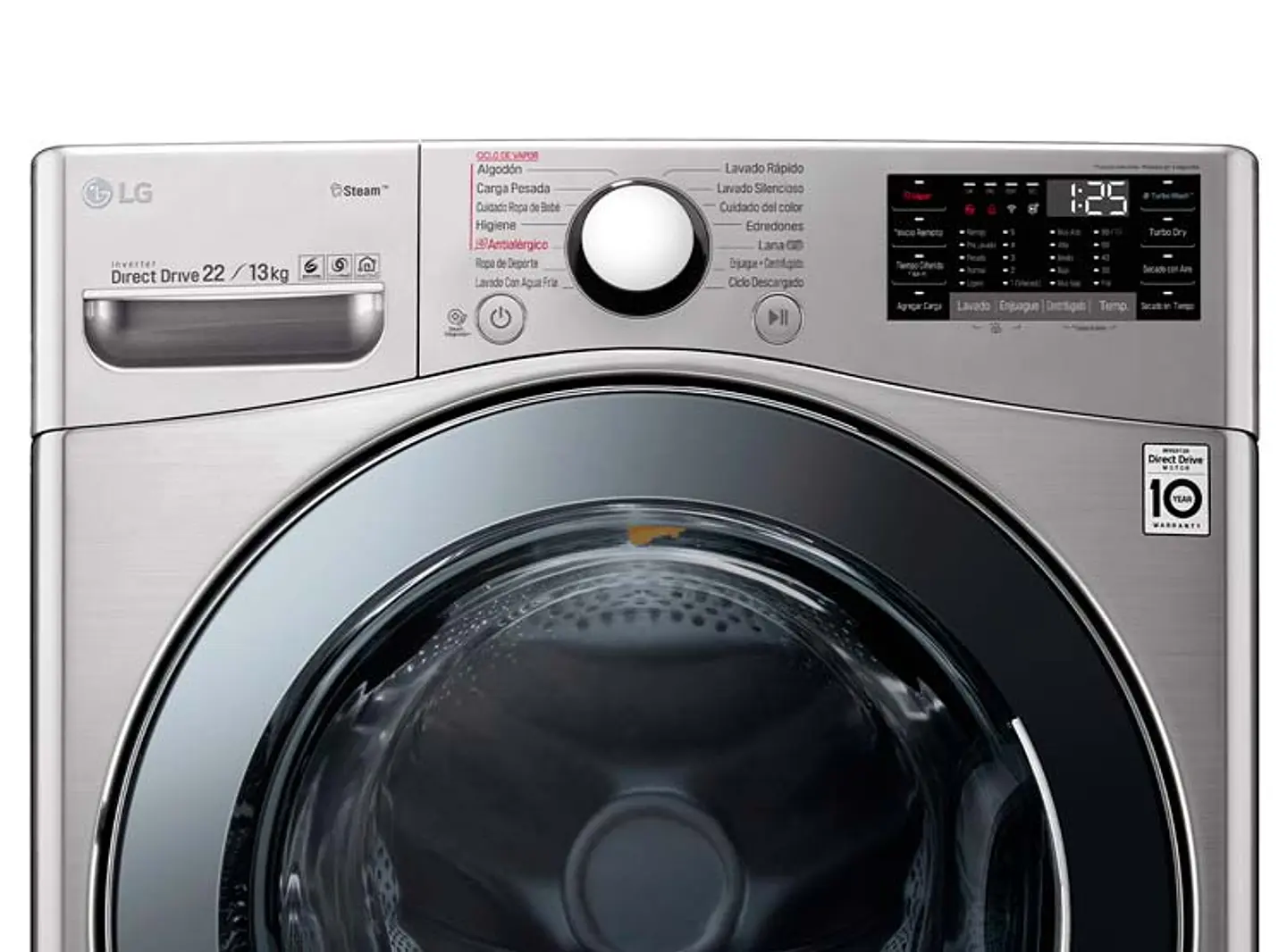 LAVADORA SECADORA LG WD22VV2S6 22KG/13KG GRIS 3