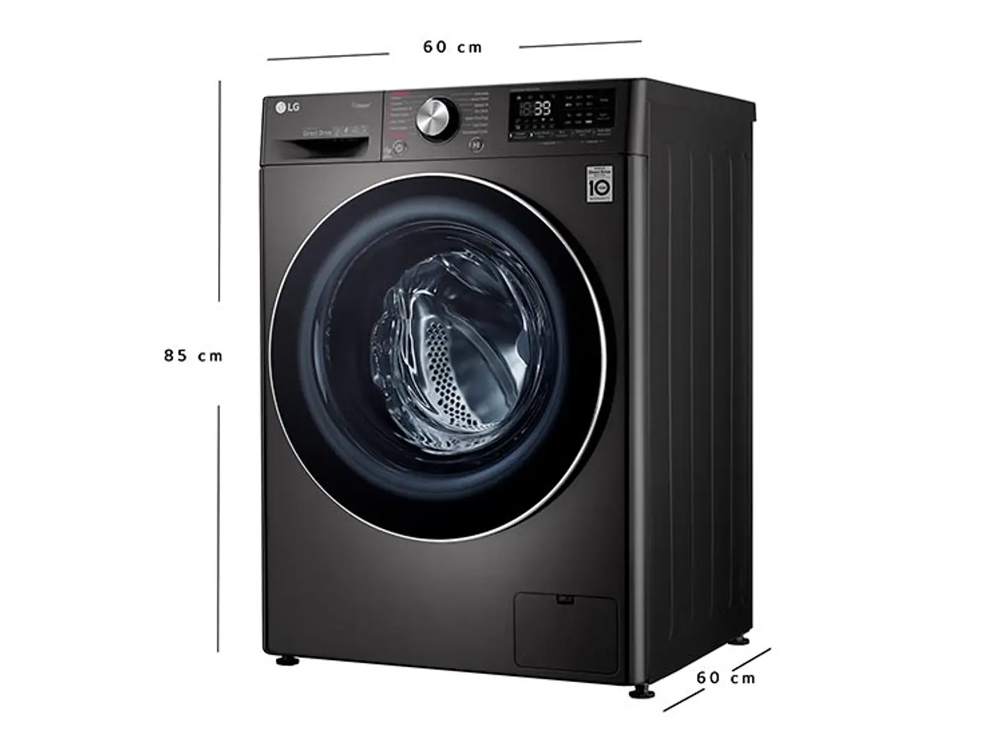 LAVADORA SECADORA LG WD14BVC2S6C 14KG/8KG NEGRO 3